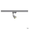 PURI TRACK, spot pour rail 3 allumages intérieur, gris, GU10/QPAR51, 50W max