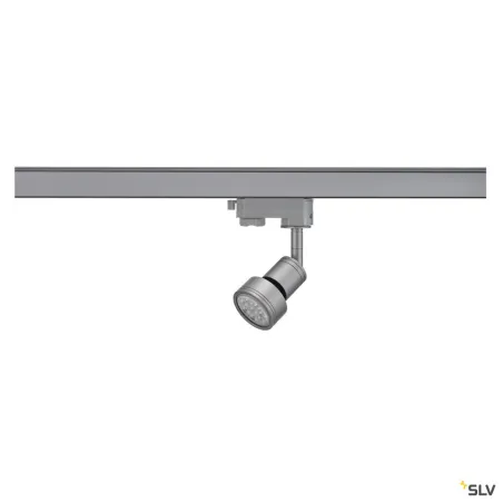 PURI TRACK, spot pour rail 3 allumages intérieur, gris, GU10/QPAR51, 50W max