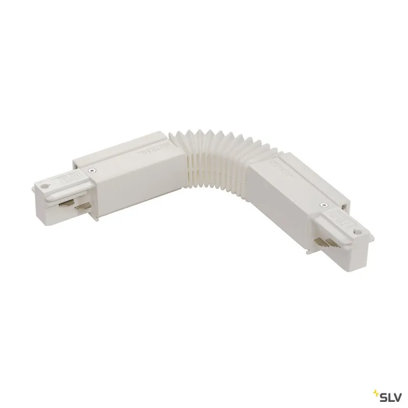 EUTRAC®, connecteur flex, intérieur, pour rail 3 allumages en saillie, blanc