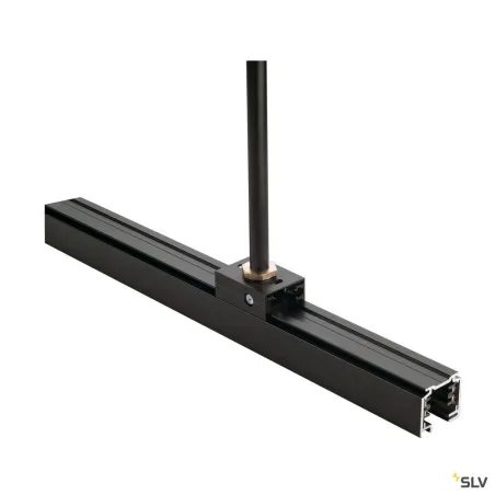 EUTRAC®, clip de fixation, intérieur, pour rail 3 allumages en saillie, noir