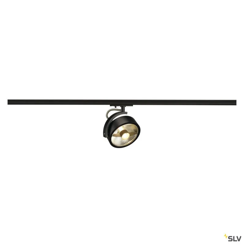 KALU TRACK, spot pour rail 1 allumage intérieur, noir, GU10/QPAR111, 75W max