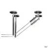 TENSEO, renvois plafond, intérieur, pour câble tendu T.B.T, chrome, 2 pièces