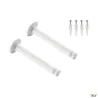 TENSEO,  renvois plafond, intérieur, pour câble tendu T.B.T, blanc, 2 pièces