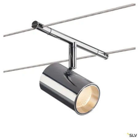 NOBLO SPOT, spot pour câble tendu T.B.T. intérieur, chrome, LED, 8,5W, 2700K
