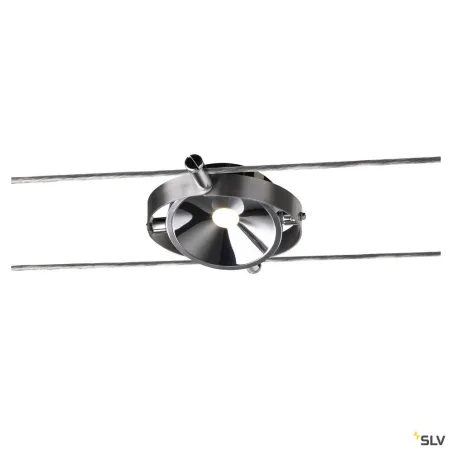 DURNO, spot pour câble tendu T.B.T. TENSEO intérieur, chrome, LED, 6W, 2700K