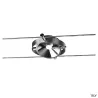 DURNO, spot pour câble tendu T.B.T. TENSEO intérieur, chrome, LED, 6W, 2700K