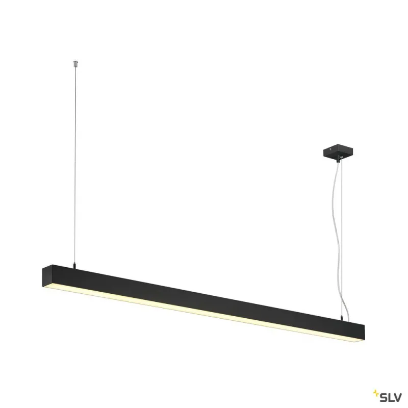 Q-LINE®, suspension intérieure, simple, noir, LED, 47W, 3000K, variable Dali