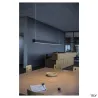 Q-LINE®, suspension intérieure, simple, noir, LED, 47W, 3000K, variable Dali