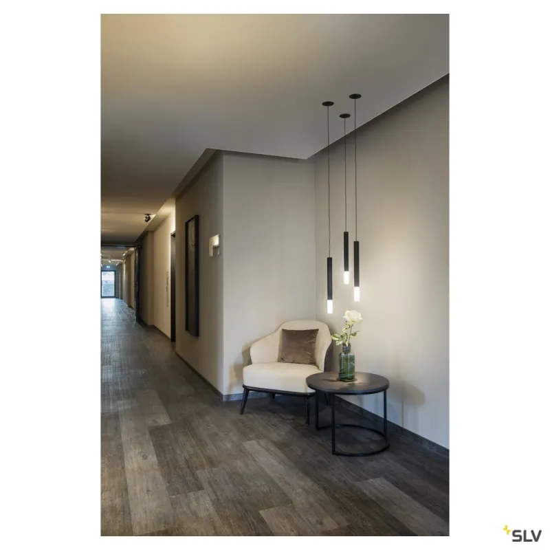 HELIA AMBIENT 35, suspension intérieure, sans patère, noir, LED, 7,5W, 3000K