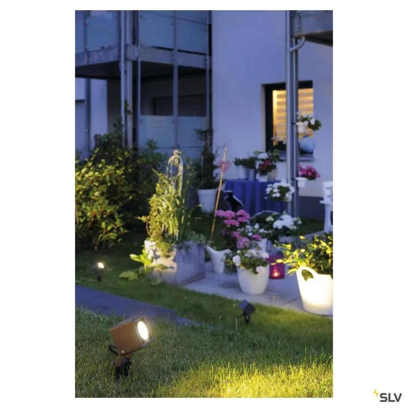NAUTILUS 10, projecteur extérieur, carré, anthracite, LED, 8,5W, 3000K, IP65