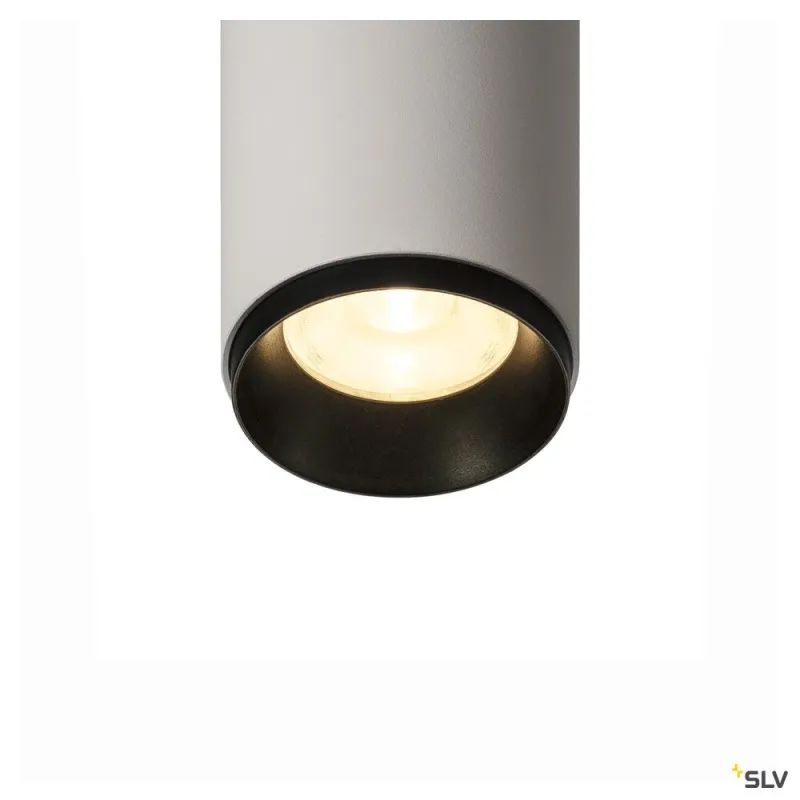 NUMINOS® S, plafonnier intérieur, 36 deg , blanc/noir, LED, 11W, 3000K, variable