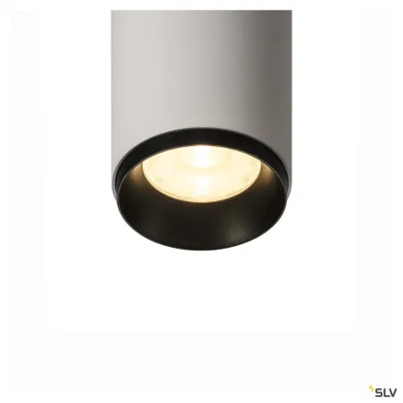 NUMINOS® S, plafonnier intérieur, 36 deg , blanc/noir, LED, 11W, 3000K, variable