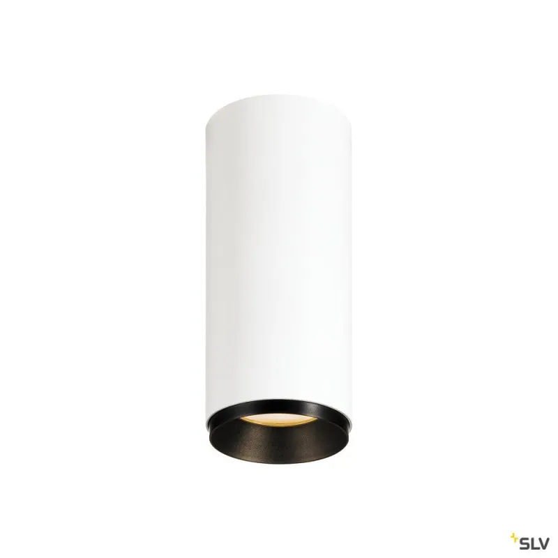 NUMINOS® S, plafonnier intérieur, 36 deg , blanc/noir, LED, 11W, 2700K, variable