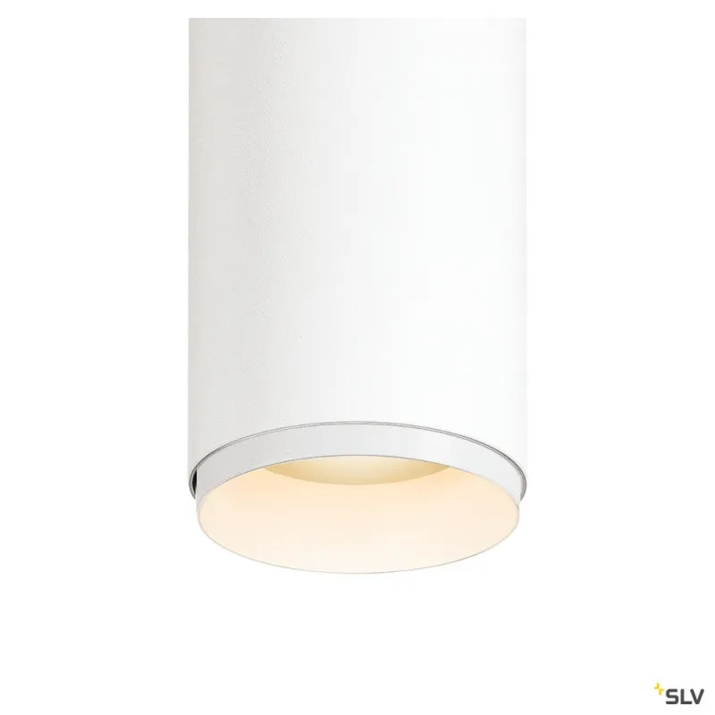 NUMINOS® S, plafonnier intérieur, 30 deg , blanc/noir, LED, 11W, 3000K, variable