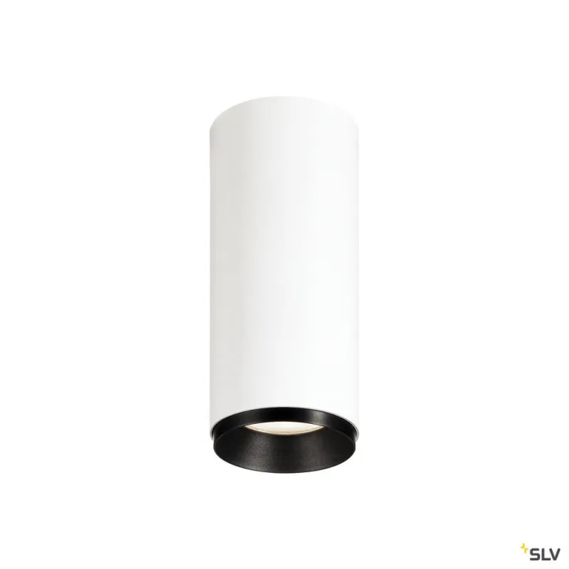 NUMINOS® S, plafonnier intérieur, 24 deg , blanc/noir, LED, 11W, 4000K, variable