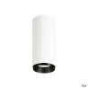 NUMINOS® S, plafonnier intérieur, 24 deg , blanc/noir, LED, 11W, 4000K, variable