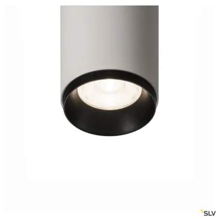 NUMINOS® S, plafonnier intérieur, 24 deg , blanc/noir, LED, 11W, 4000K, variable