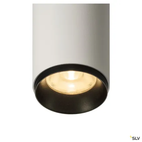 NUMINOS® M, plafonnier intérieur, 60 deg , blanc/noir, LED, 20W, 2700K, variable