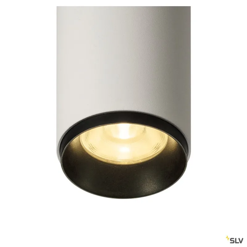 NUMINOS® M, plafonnier intérieur, 36 deg , blanc/noir, LED, 20W, 3000K, variable