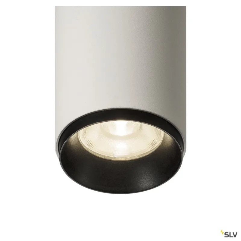 NUMINOS® M, plafonnier intérieur, 24 deg , blanc/noir, LED, 20W, 4000K, variable