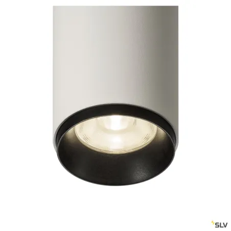 NUMINOS® M, plafonnier intérieur, 24 deg , blanc/noir, LED, 20W, 4000K, variable
