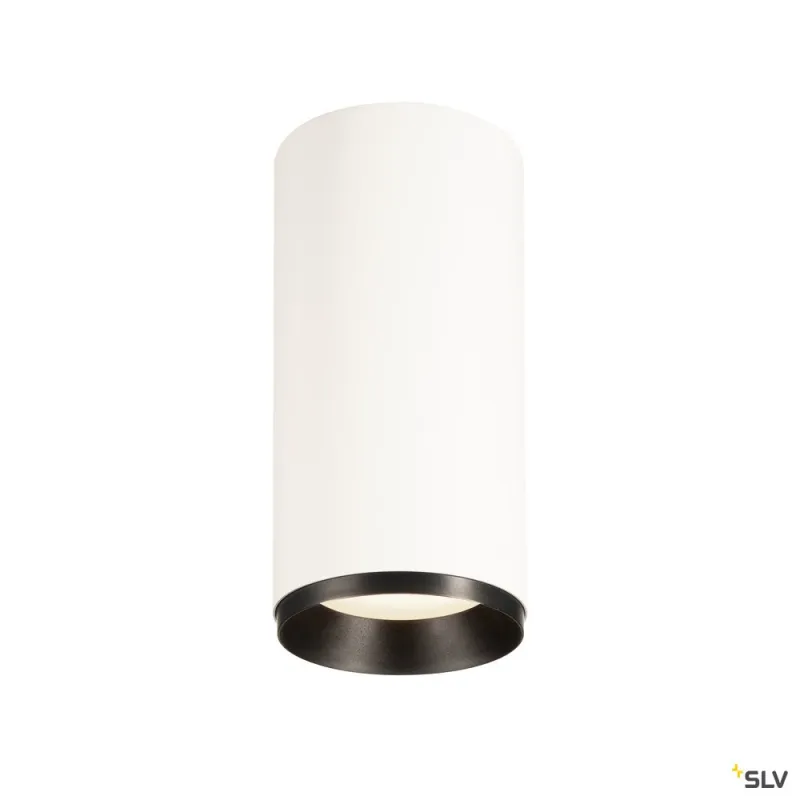 NUMINOS® L, plafonnier intérieur, 60 deg , blanc/noir, LED, 28W, 4000K, variable