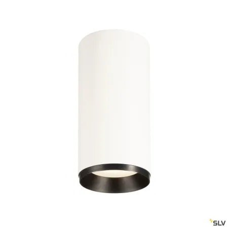 NUMINOS® L, plafonnier intérieur, 60 deg , blanc/noir, LED, 28W, 4000K, variable