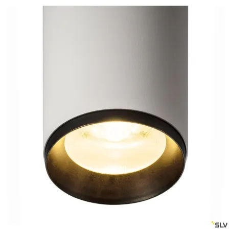 NUMINOS® L, plafonnier intérieur, 60 deg , blanc/noir, LED, 28W, 3000K, variable