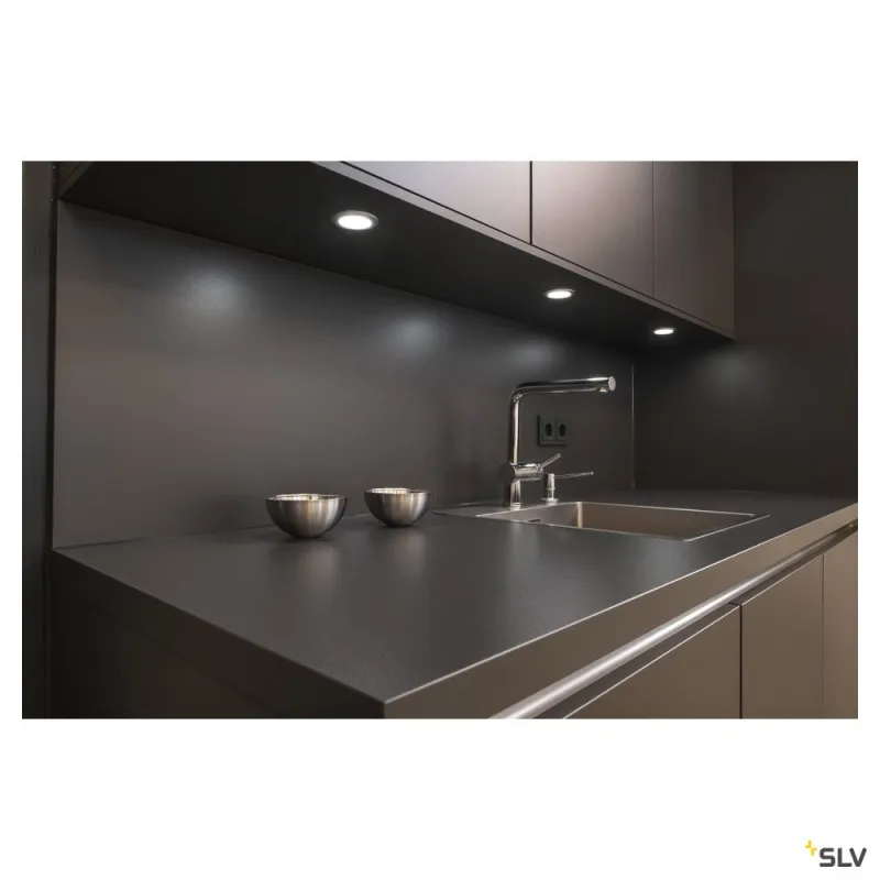 DL 126, encastré de plafond ou mural intérieur, alu brossé, LED, 2,8W, 3000K