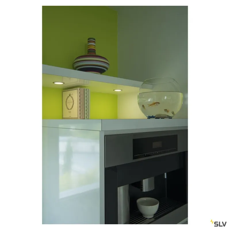DL 126, encastré de plafond ou mural intérieur, alu brossé, LED, 2,8W, 3000K