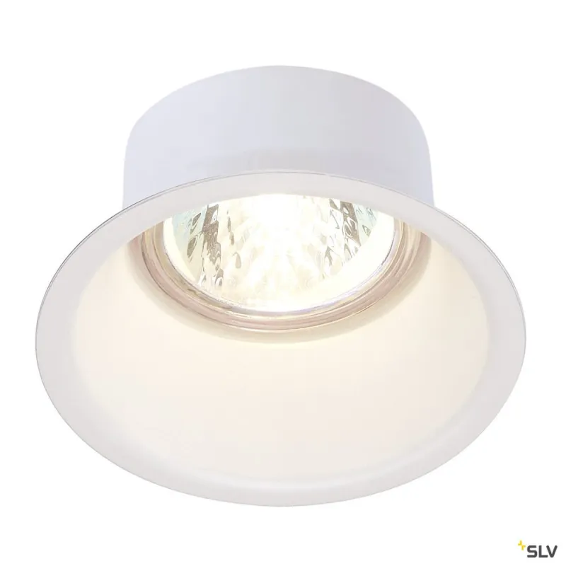 HORN, encastré de plafond intérieur, simple, blanc mat, GU10/QPAR51, 50W max