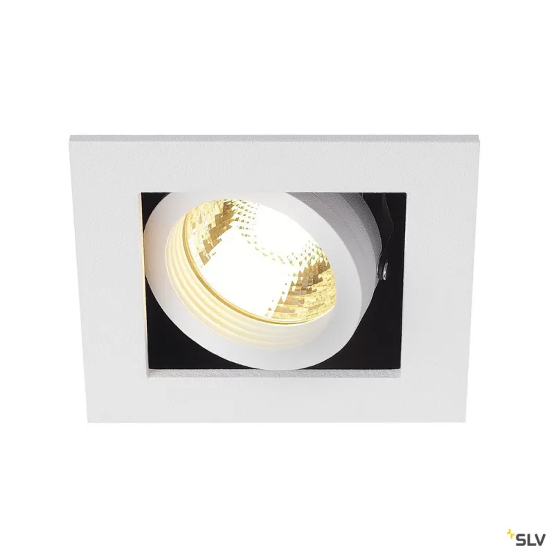 KADUX, encastré de plafond intérieur, simple, blanc mat, GU10/QPAR51, 50W max