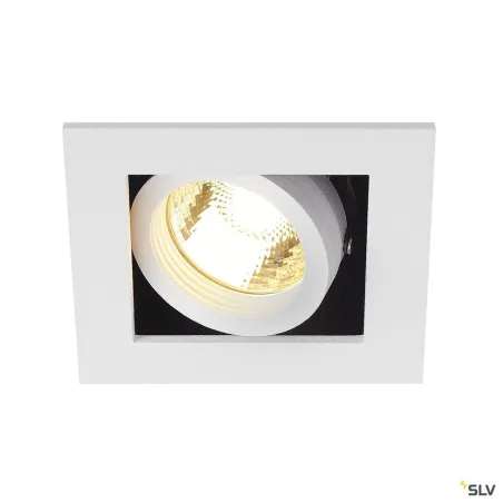 KADUX, encastré de plafond intérieur, simple, blanc mat, GU10/QPAR51, 50W max