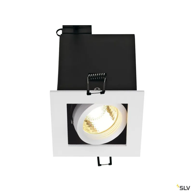 KADUX, encastré de plafond intérieur, simple, blanc mat, GU10/QPAR51, 50W max