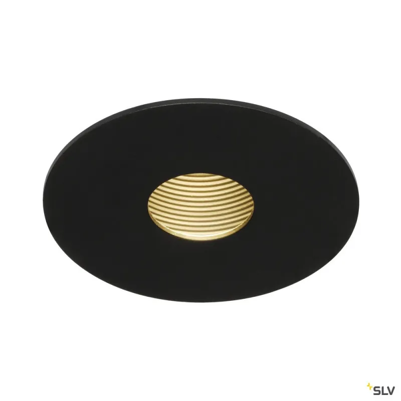 H-LIGHT, encastré de plafond intérieur, rond, noir mat, LED, 11W, 2700K, variable