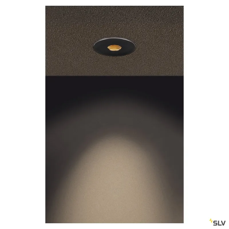 H-LIGHT, encastré de plafond intérieur, rond, noir mat, LED, 11W, 2700K, variable