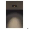 H-LIGHT, encastré de plafond intérieur, rond, noir mat, LED, 11W, 2700K, variable