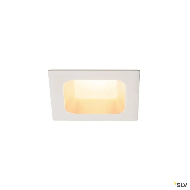 VERLUX, encastré de plafond intérieur, carré, 8,5 cm, blanc mat, LED, 12W, 3000K, variable