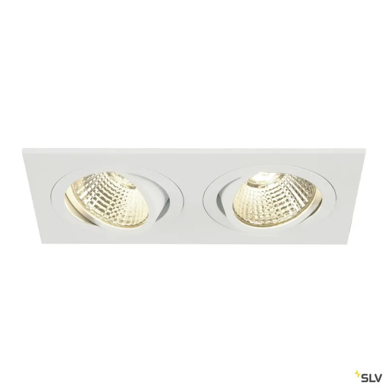 NEW TRIA 155, encastré de plafond intérieur, double, blanc, LED, 14W, 3000K, clips ressorts