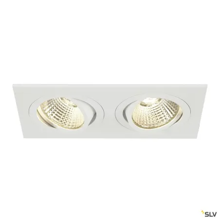 NEW TRIA 155, encastré de plafond intérieur, double, blanc, LED, 14W, 3000K, clips ressorts