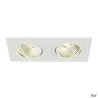 NEW TRIA 155, encastré de plafond intérieur, double, blanc, LED, 14W, 3000K, clips ressorts