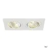 NEW TRIA 155, encastré de plafond intérieur, double, blanc, LED, 14W, 2700K, clips ressorts