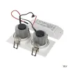 NEW TRIA 155, encastré de plafond intérieur, double, blanc, LED, 14W, 2700K, clips ressorts