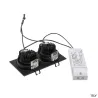 NEW TRIA 155, encastré de plafond intérieur, double, noir mat, LED, 14W, 2700K, clips ressorts