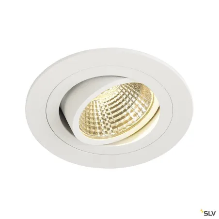 NEW TRIA 77, encastré de plafond intérieur, simple, rond, blanc, LED, 8W, 2700K, clips ressorts