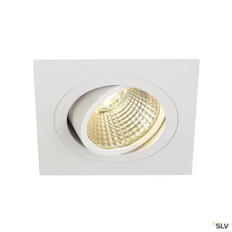NEW TRIA 77, encastré de plafond intérieur, simple, carré, blanc, LED, 8W, 2700K, clips ressorts