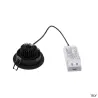 NEW TRIA 77, encastré de plafond intérieur, simple, rond, noir mat, LED, 8W, 2700K, clips ressorts