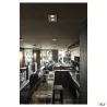 NEW TRIA 155, encastré de plafond intérieur, double, noir, GU10/QPAR51, 2x 50W max, clips ressorts
