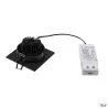 NEW TRIA 77, encastré de plafond intérieur, simple, carré, noir mat, LED, 8W, 2700K, clips ressorts