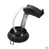 NEW TRIA 78, encastré de plafond intérieur, simple, rond, noir, GU10/QPAR51, 50W max, clips ressorts